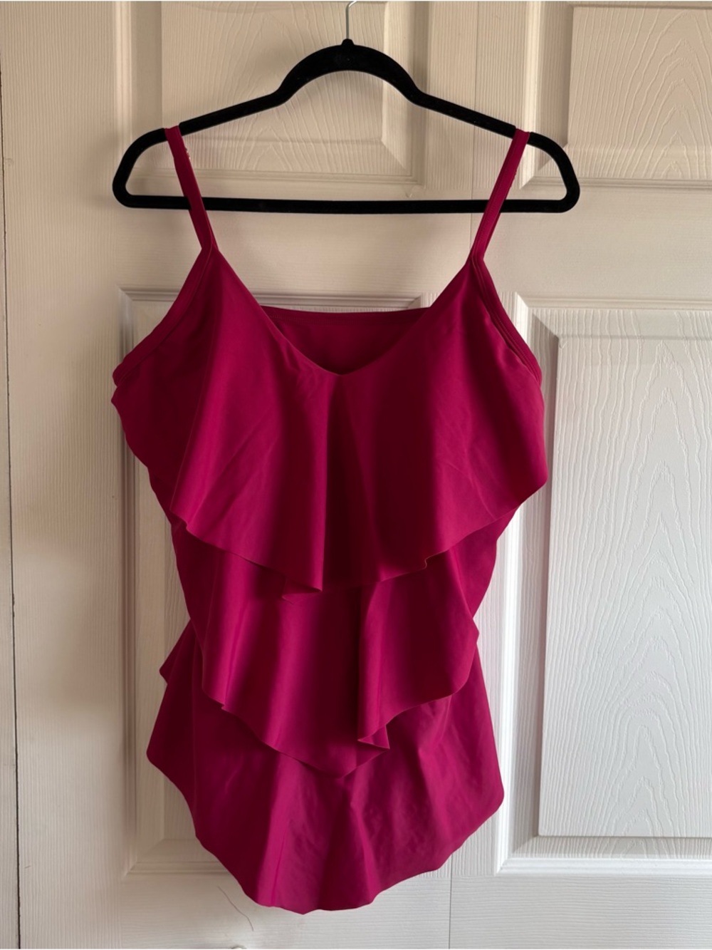 Swimsuits For All Tropiculture Tiered Slimming Control One Piece 18 Padded Pink